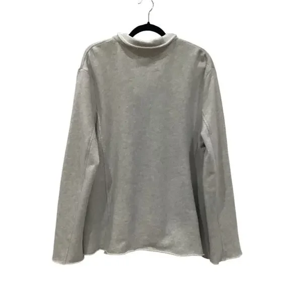 Frank & Eileen Belfast Triple Fleece Peacoat Jacket In Gray Melange Size Medium - Picture 10 of 14